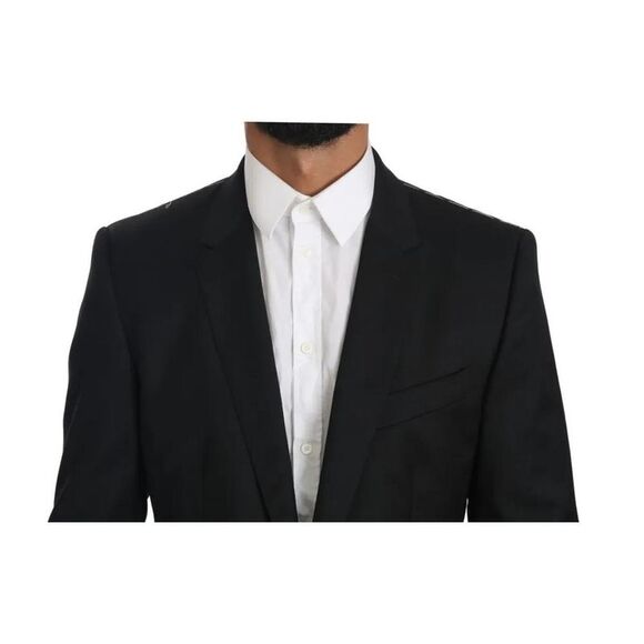 Pre Loved dolce & gabbana Classic Fit Blazer Solid Black Men Black Blazers